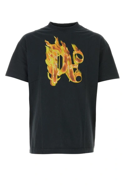 Palm Angels T-shirt In Blackgold