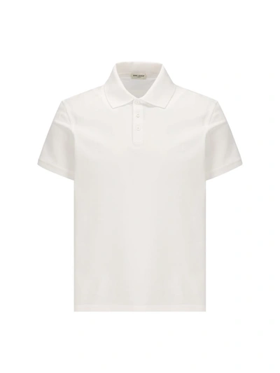 Saint Laurent T-shirts And Polos In White