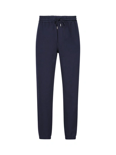 Saint Laurent Trousers In Marine