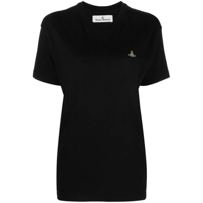 Vivienne Westwood Cotton Crew-neck T-shirt In Black