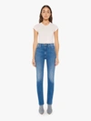 MOTHER HIGH WAISTED RIDER SKIMP HUE ARE YOU? JEANS IN BLUE - SIZE 33