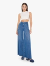 Mother Snacks! The Lunch Line Sneak Fray Yummy Jeans In Blue - Size 33 In Blue