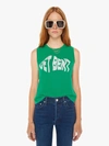 Mother The Strong And Silent Type Get Bent T-shirt In Green