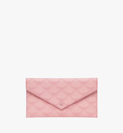 Mcm Himmel Continental Pouch In Lauretos In Pink