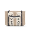 CHLOÉ MINI WOODY TOTE BAG WITH STRAP