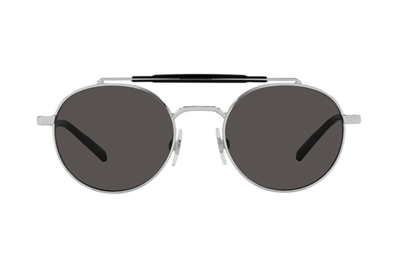 Dolce & Gabbana Eyewear Round Frame Sunglasses In Silver