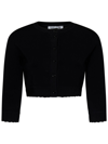 Victoria Beckham Vb Body Black Stretch-knit Cardigan In Black