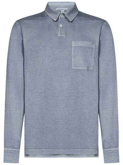 James Perse Polo Shirt In Grey