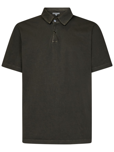 James Perse Polo Shirt In Green