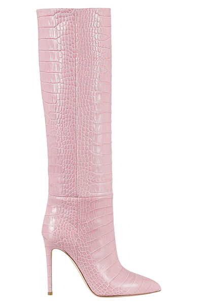 Paris Texas Stiletto Boot In Baby Pink