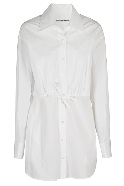 Alexander Wang T T By Alexander Wang Shirt Dress In White