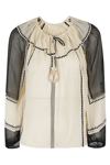 Ulla Johnson Lenore Embroidered Silk-crepon Blouse In Moonflower Mnflw