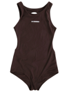 JIL SANDER SPORTS SWIMSUIT CREW NECK WITH OPEN BACK