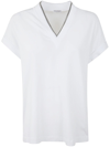 BRUNELLO CUCINELLI V NECK T-SHIRT