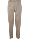 ZEGNA COTTON AND WOOL PANTS