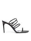 Saint Laurent Jerry 95mm Satin Mules In Black