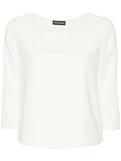 EMPORIO ARMANI 3/4 SLEEVES CREW NECK SHIRT