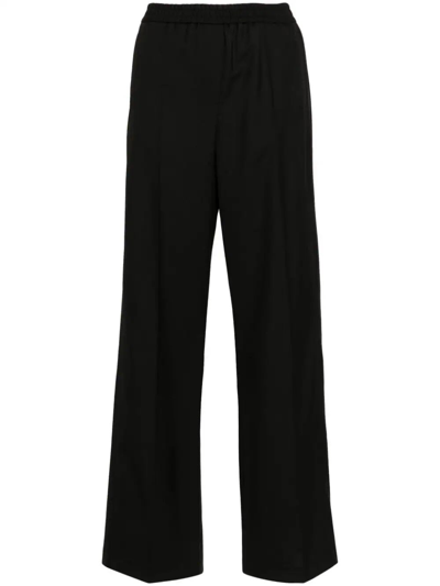 Ps By Paul Smith High-waist Wide-leg Trousers In Black