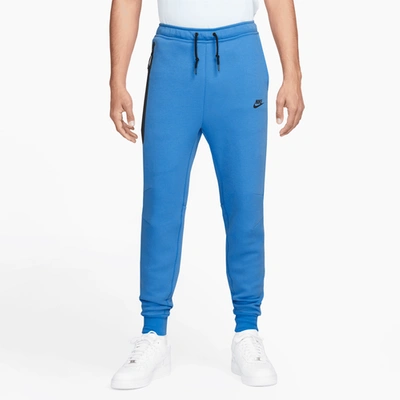 Nike Mens  Tech Fleece Joggers In Black/light Photo Blue