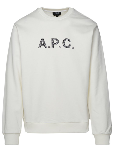 Apc A.p.c. Timothy Sweatshirt In White