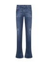 Dolce & Gabbana Dark Blue Cotton Blend Jeans In Variante Abbinata