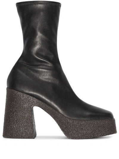 Stella Mccartney Skyla Boot Rubber Sole Pasian Shoes In Black