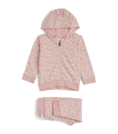 Juicy Couture Cotton Tracksuit Set (12-36 Months) In Pink