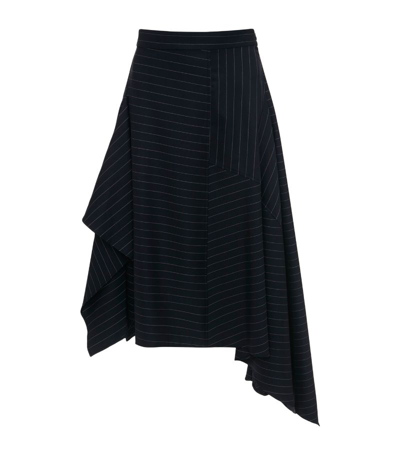 Jw Anderson Panelled Midi Skirt In Blue
