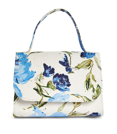 Marchesa Couture Marchesa Kids Couture Floral Top-handle Bag In Blue