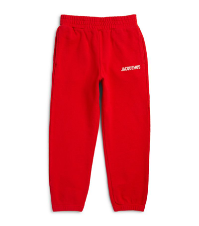 Jacquemus L'enfant Kids'  Cotton Logo Sweatpants (4-12 Years) In Multi