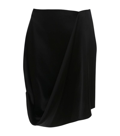 Jw Anderson Draped Mini Skirt In Black