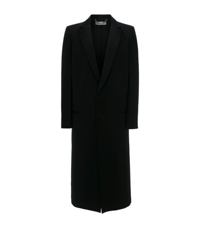 Jw Anderson Wool-blend Oversized Overcoat In Black