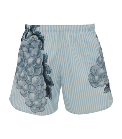 Jw Anderson Grape Swim Shorts In Blue