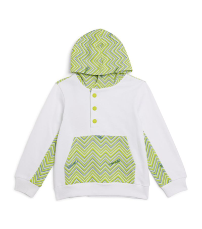 Missoni Kids' Logo Hoodie (4-14 Years) In Green