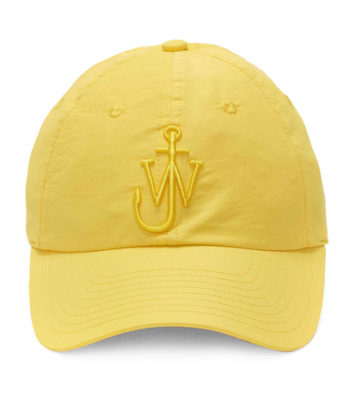 Jw Anderson Baseball Cap With Anchor Logo In Yellow