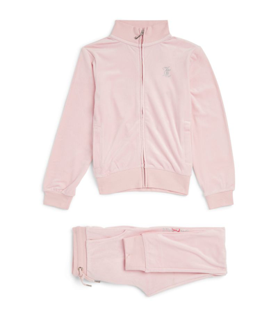Juicy Couture Kids' Cotton Tracksuit Set (7-16 Years) In Pink