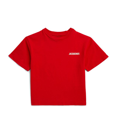 Jacquemus L'enfant Kids'  Cotton Logo T-shirt (4-12 Years) In Multi