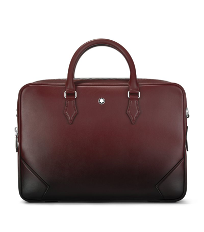 Montblanc Leather Meisterstück Document Case In Red