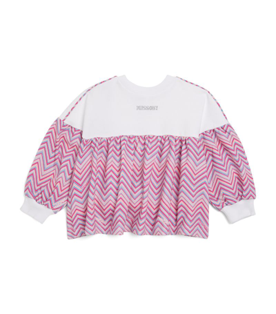 Missoni Kids' Rhinestone Logo Sweatshirt (4-14 Years) In Multi