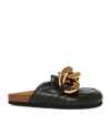 JW ANDERSON JW ANDERSON LEATHER CHAIN SLIPPERS