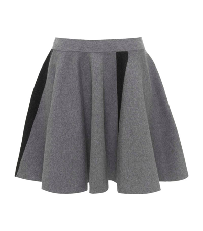 Jw Anderson A-line Mini Skirt In Grey