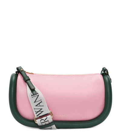 Jw Anderson Leather Bumper-15 Shoulder Bag In Pink