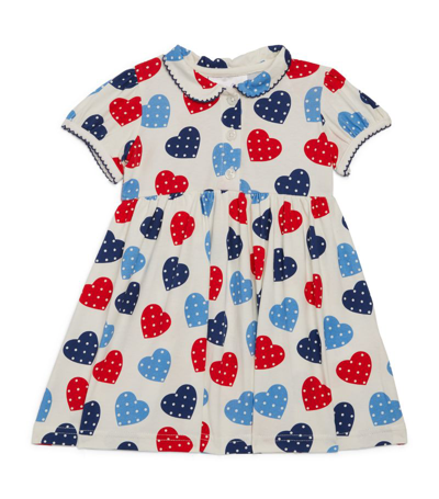 Rachel Riley Heart Print Dress (6 Months) In Multi