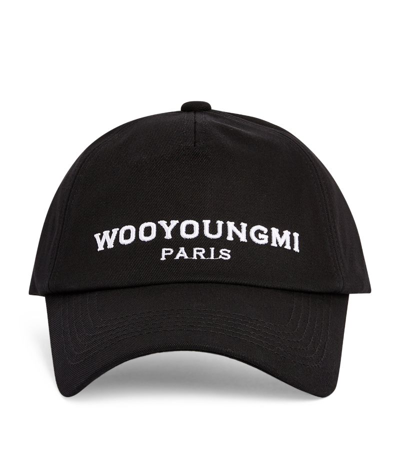 Wooyoungmi Logo-embroidered Cap In Black