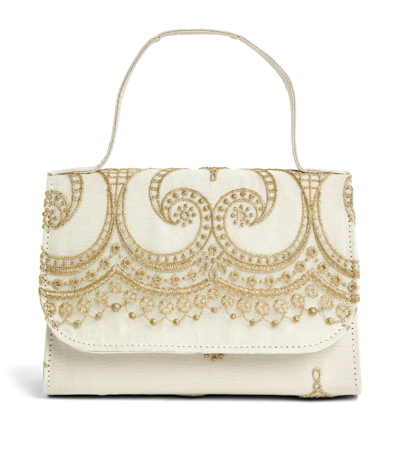 Marchesa Couture Marchesa Kids Couture Embroidered Top-handle Bag In Gold