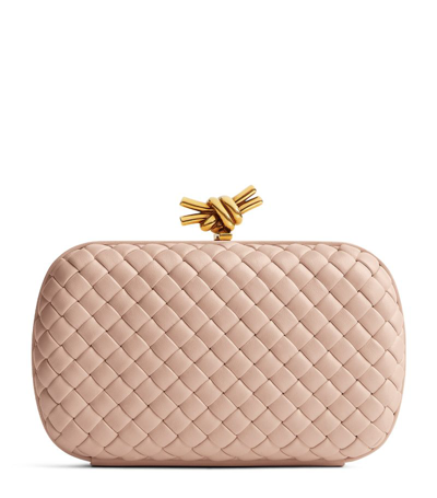 Bottega Veneta Knot Minaudiere Clutch Bag In Pink