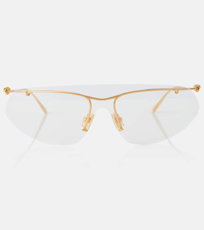 Bottega Veneta Sunglasses In Gold