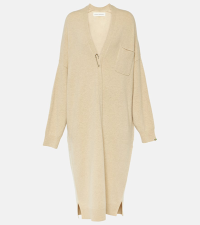 Extreme Cashmere Koto Oversized Cashmere-blend Cardigan In Beige