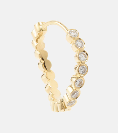 Sophie Bille Brahe Courant 18kt Gold Single Earring With Diamonds