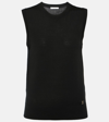 Chloé Wool Knit Sleeveless Top In Black